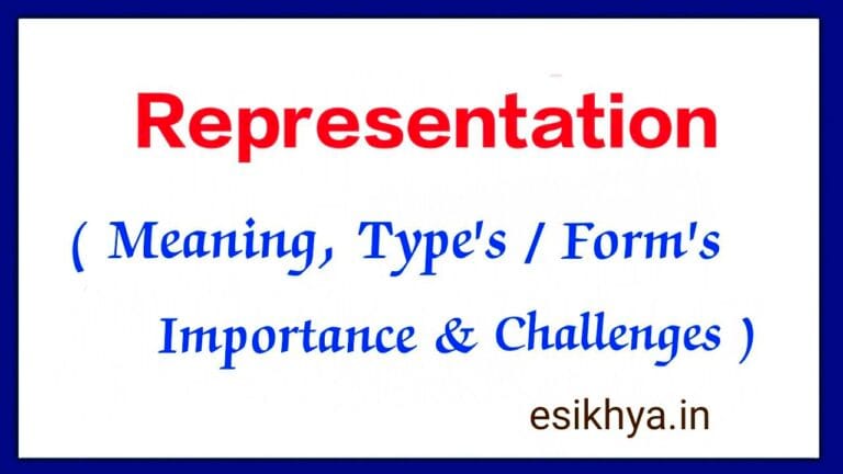 Write a Note on Representations