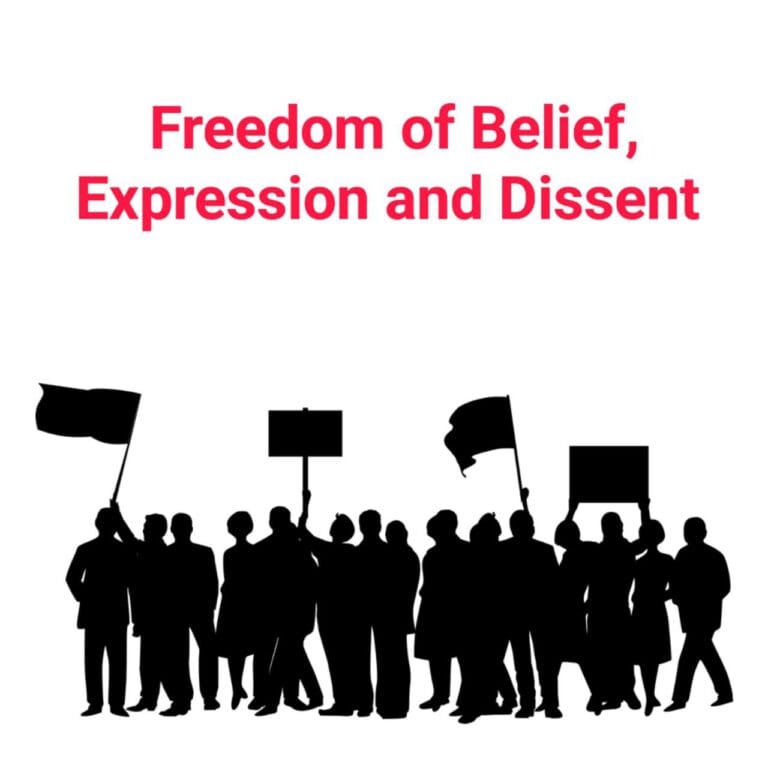 Freedom of Belief,Expression and Dissent